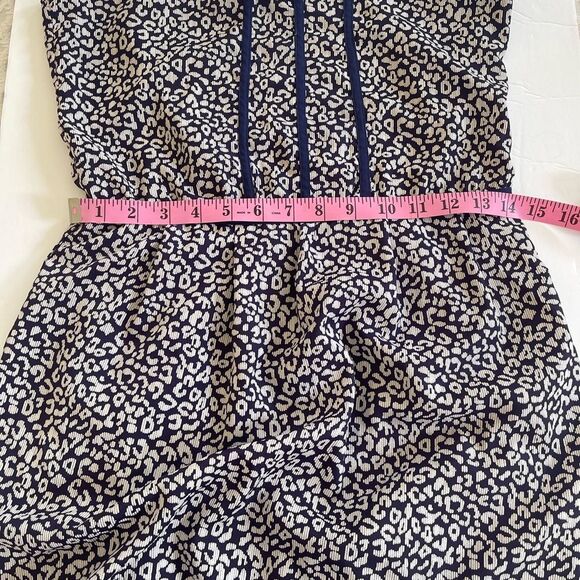 Aqua Purple White Adjustable Spaghetti Sundress Mini Dress Small - Picture 7 of 10